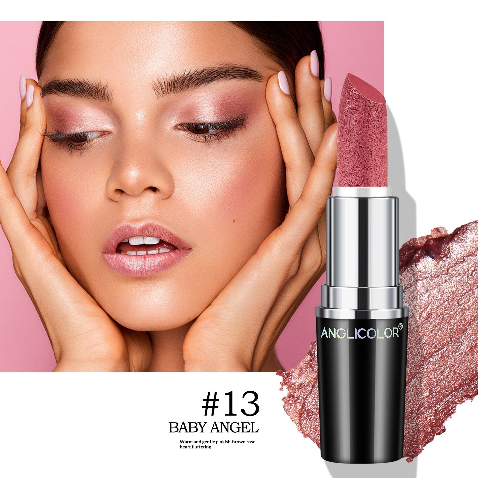 Non-fading Non-stick Lipstick With A Long-lasting Pearly Finish