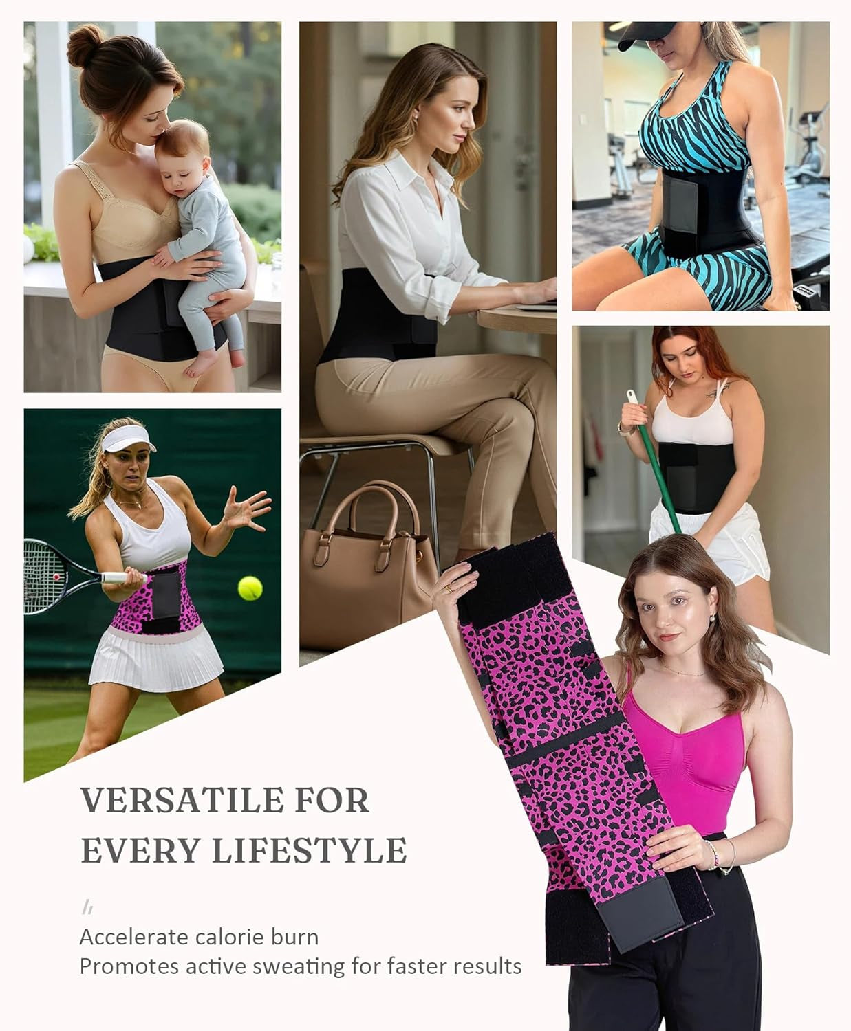 Waist Trainer Workout Waist Cincher Trimmer Belt Tummy Control Body Shaper Triple Wrap Women and Men