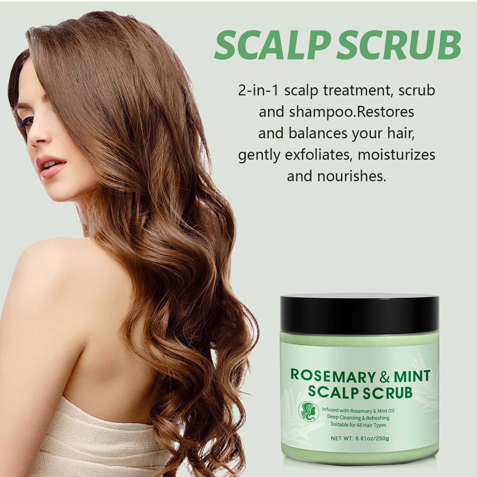 Rosemary scalp Scrub Replenishment Soft