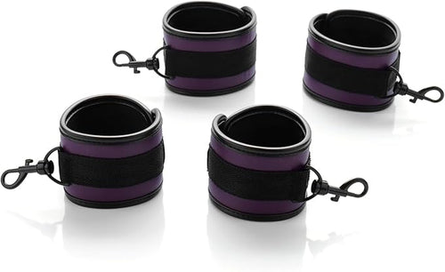 6pcs Black PU Adjustable Straps Sports Training Fitness Gear Home Yoga Set