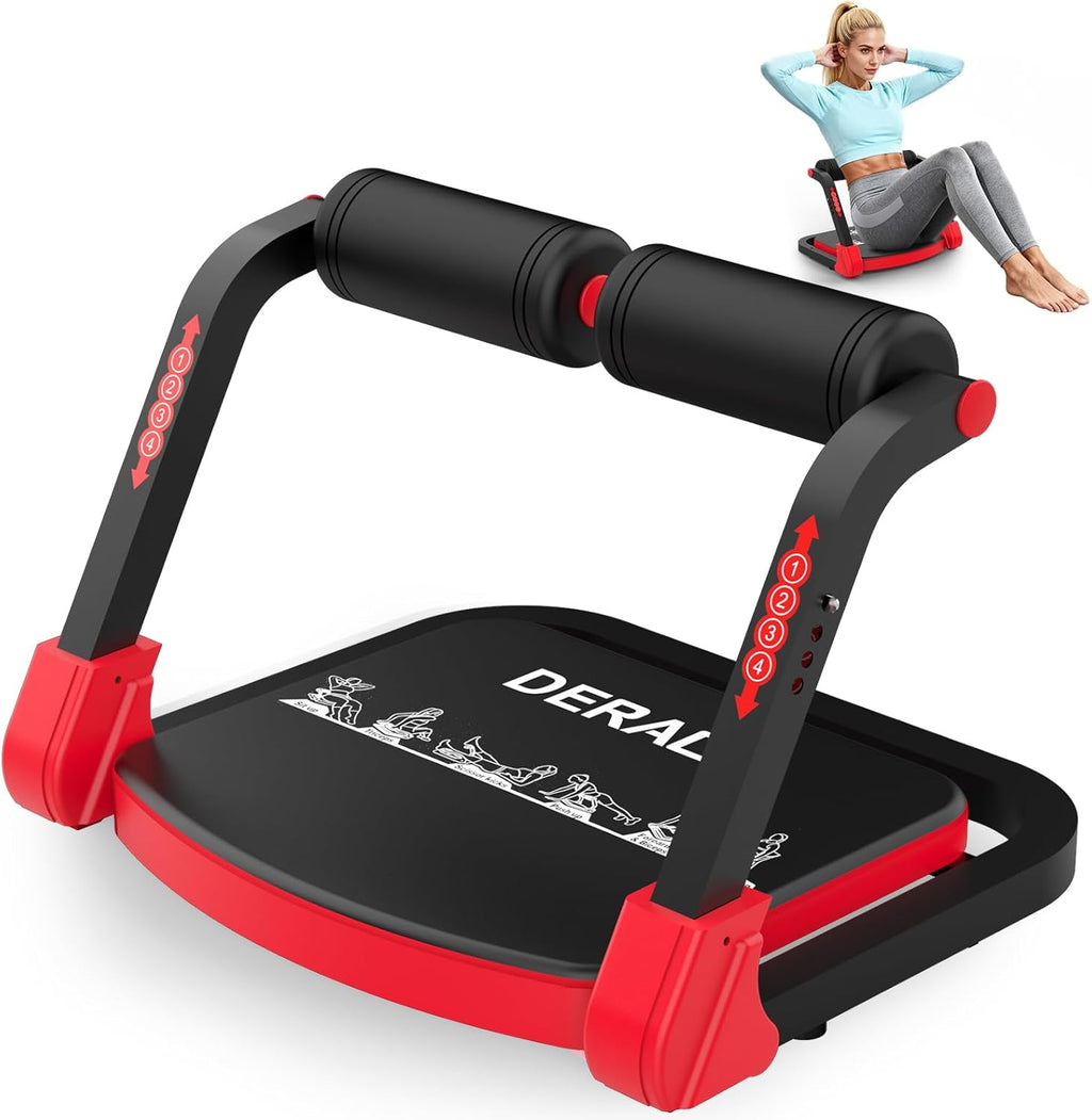 Sit up Exercise Equipment, Adjustable Ab Machine, Multi-Functional Sit up Machine, Ab Workout Equipment, Ab Trainer Machine for Women Men