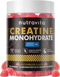 NSF Certified Creatine Gummy - Creatine Monohydrate Gummies for Men & Women, Creatine Monohydrate for Muscle Strength, Muscle Builder, Energy Boost, Pre-Workout Supplement(120 Count)-Watermelon Flavor