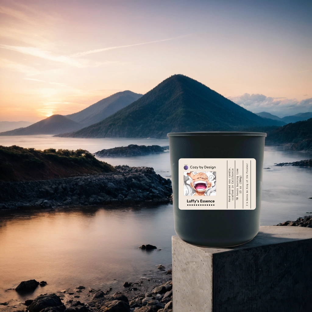 One Piece Merch - Anime Scented Candle Luffy's Essence Lavender & Ylang Candle