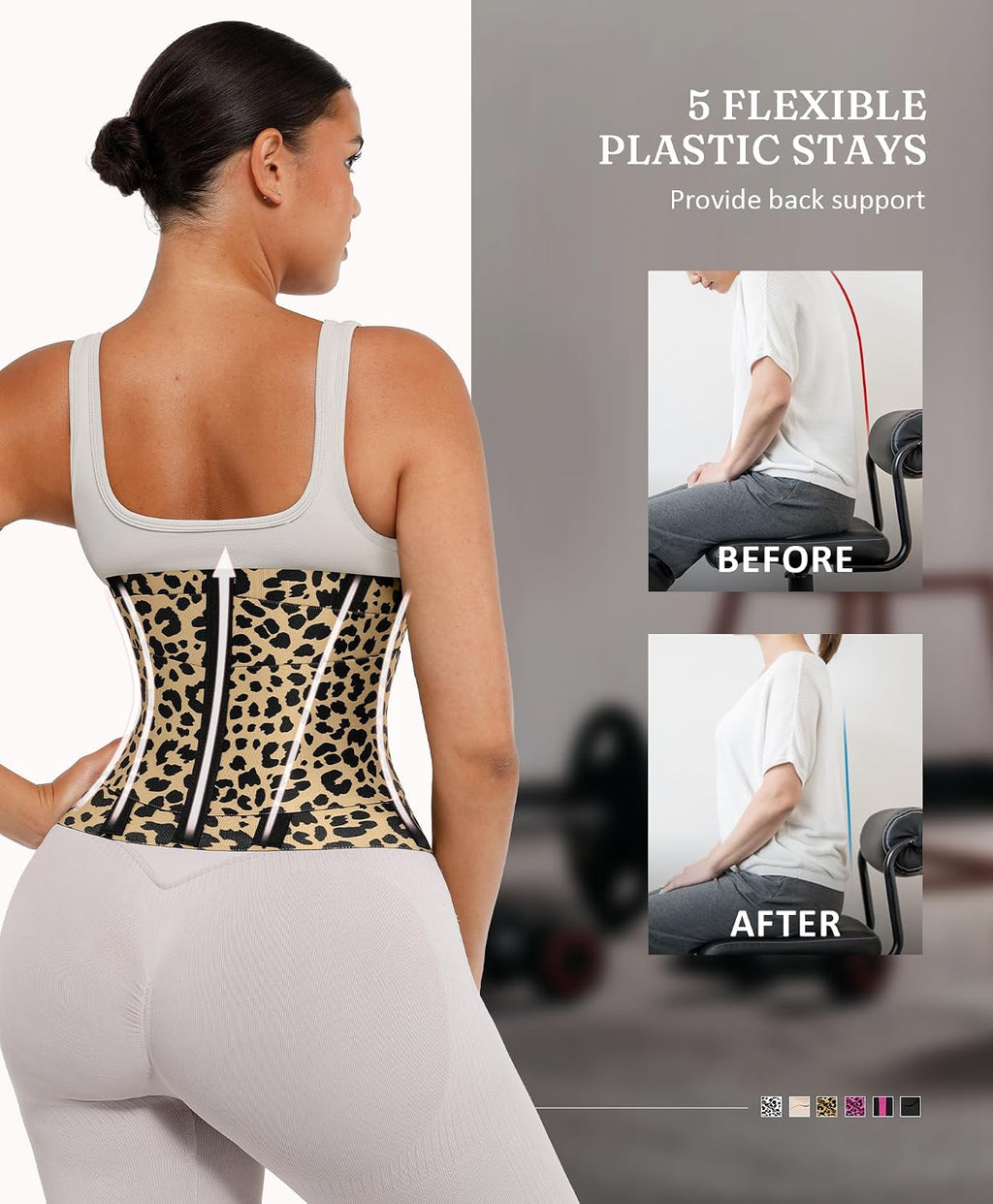 Waist Trainer Workout Waist Cincher Trimmer Belt Tummy Control Body Shaper Triple Wrap Women and Men