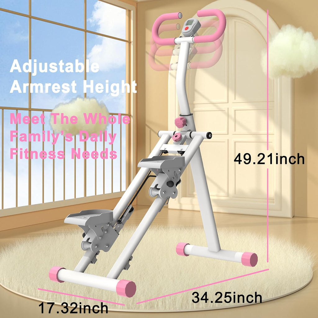 Stair Stepper for Exercise at Home, Upgrade Vertical Climber Stairmaster for Full-Body Workout, Folding Cardio Exercise Climber Steppers Machine with Adjustable Handlebar for Gym Exercise