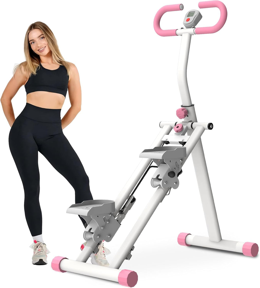 Stair Stepper for Exercise at Home, Upgrade Vertical Climber Stairmaster for Full-Body Workout, Folding Cardio Exercise Climber Steppers Machine with Adjustable Handlebar for Gym Exercise