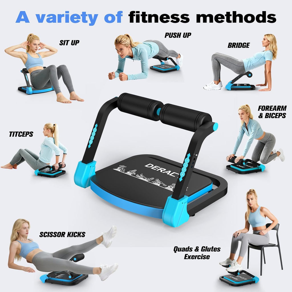 Sit up Exercise Equipment, Adjustable Ab Machine, Multi-Functional Sit up Machine, Ab Workout Equipment, Ab Trainer Machine for Women Men